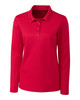 Clique Spin Eco Performance Pique Long Sleeve Womens Polo | Red Clique Spin Eco Performance Pique Long Sleeve Womens Polo | Red