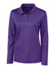 Clique Spin Eco Performance Pique Long Sleeve Womens Polo | Royal Purple