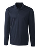 Clique Spin Eco Performance Pique Long Sleeve Mens Polo | Dark Navy