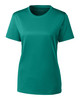Clique Spin Eco Performance Jersey Short Sleeve Womens Tee | Teal Green