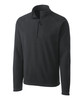 Clique Summit Performance Fleece Half Zip Mens Pullover Jacket | Charcoal Clique Summit Performance Fleece Half Zip Mens Pullover Jacket | Charcoal