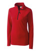Clique Summit Performance Fleece Half Zip Womens Pullover Jacket | Red Clique Summit Performance Fleece Half Zip Womens Pullover Jacket | Red