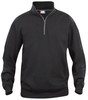 Clique Unisex Stockholm Half Zip Sweatshirt | Black