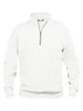 Clique Unisex Stockholm Half Zip Sweatshirt | White