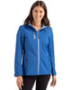 Clique Telemark Eco Stretch Softshell Full Zip Womens Hooded Jacket | Royal Blue Clique Telemark Eco Stretch Softshell Full Zip Womens Hooded Jacket | Royal Blue