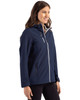 Clique Telemark Eco Stretch Softshell Full Zip Womens Hooded Jacket | Dark Navy Clique Telemark Eco Stretch Softshell Full Zip Womens Hooded Jacket | Dark Navy