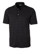 Cutter & Buck Advantage Tri-Blend Space Dye Mens Polo | Dark Black