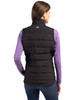 Cutter & Buck Evoke Hybrid Softshell Recycled Womens Full Zip Vest | Black
