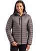 Clique Valhalla Full Zip Womens Puffer Jacket | Pure Slate