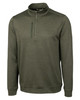 Cutter & Buck Stealth Heathered Quarter Zip Mens Pullover | Poplar
