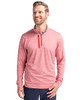 Cutter & Buck Stealth Heathered Quarter Zip Mens Pullover | Cardinal Red