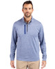 Cutter & Buck Stealth Heathered Quarter Zip Mens Pullover | Tour Blue