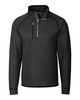 Cutter & Buck Mainsail Sweater-Knit Mens Half Zip Pullover Jacket | Charcoal Heather