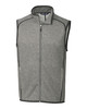 Cutter & Buck Mainsail Sweater-Knit Mens Full Zip Vest | Polished Heather