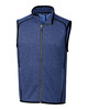 Cutter & Buck Mainsail Sweater-Knit Mens Full Zip Vest | Tour Blue Heather