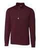 Cutter & Buck Traverse Stretch Eco Quarter Zip Mens Pullover | Bordeaux Cutter & Buck Traverse Stretch Eco Quarter Zip Mens Pullover | Bordeaux