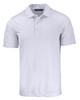 Cutter & Buck Prospect Eco Textured Stretch Recycled Mens Short Sleeve Polo | White