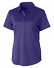 Cutter & Buck Prospect Eco Textured Stretch Recycled Womens Short Sleeve Polo | College Purple