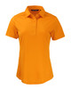 Cutter & Buck Prospect Eco Textured Stretch Recycled Womens Short Sleeve Polo | Orange Burst Cutter & Buck Prospect Eco Textured Stretch Recycled Womens Short Sleeve Polo | Orange Burst