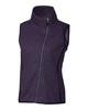 Cutter & Buck Mainsail Sweater Knit Womens Asymmetrical Vest | College Purple Heather