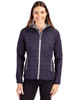 Cutter & Buck Rainier Primaloft Womens Eco Full Zip Hybrid Jacket | Dark Navy