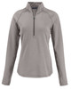 Cutter & Buck Peshastin Fleece Recycled Womens Half Zip Pullover | Elemental Grey Heather Cutter & Buck Peshastin Fleece Recycled Womens Half Zip Pullover | Elemental Grey Heather