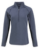 Cutter & Buck Peshastin Fleece Recycled Womens Half Zip Pullover | Navy Blue Heather Cutter & Buck Peshastin Fleece Recycled Womens Half Zip Pullover | Navy Blue Heather