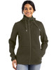 Cutter & Buck Roam Epic Comfort Recycled Womens Full Zip Hooded Jacket | Poplar