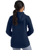 Cutter & Buck Roam Epic Comfort Recycled Womens Full Zip Hooded Jacket | Navy Blue