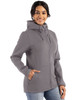 Cutter & Buck Roam Epic Comfort Recycled Womens Full Zip Hooded Jacket | Elemental Grey