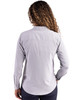 Cutter & Buck Skyline Epic Confidence Recycled Pinstripe Womens Long Sleeve Dress Shirt  | Elemental Grey/White