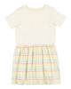 Rabbit Skins 5333 Toddler Fine Jersey Dress | Natural/ Sunkissed Stripe