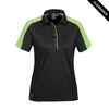 Clearance - Stormtech ENX-1W Stormtech Women's Ensign Polo - Clearance | Black/ Spring Green