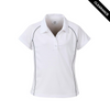 Clearance - Stormtech GFX-2W Stormtech Women's Coolmax Freshfx Polo - Clearance | White/ Iron