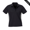 Clearance - Stormtech GPX-3W Stormtech Women's Coolmax Baja Polo - Clearance | Black/ Iron