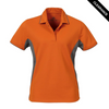 Clearance - Stormtech GPX-3W Stormtech Women's Coolmax Baja Polo - Clearance | Harvest Pumpkin/ Iron