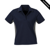 Clearance - Stormtech GPX-3W Stormtech Women's Coolmax Baja Polo - Clearance | Navy/ Iron