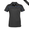 Clearance - Stormtech IPS-2W Stormtech Women's Velocity Sport Polo - Clearance | Black/ Royal