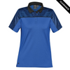 Clearance - Stormtech RFP-1W Stormtech Women's Silverback H2X-DRY Polo - Clearance | Azure Blue/ Black Heather