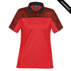 Clearance - Stormtech RFP-1W Stormtech Women's Silverback H2X-DRY Polo - Clearance | Bright Red/ Black Heather