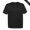 Clearance - Stormtech SAT400 Stormtech Men's H2X-DRY Hybrid Tee - Clearance | Black/ Granite