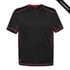 Clearance - Stormtech SAT400 Stormtech Men's H2X-DRY Hybrid Tee - Clearance | Black/ True Red