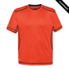Clearance - Stormtech SAT400 Stormtech Men's H2X-DRY Hybrid Tee - Clearance | Orange/ Black