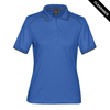 Clearance - Stormtech VPS-2W Stormtech Women's Phantom Embossed Back Polo - Clearance | Azure Blue/ Carbon