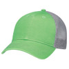 6H647M Enzyme Washed Deluxe Twill/Soft Nylon Mesh Chino Cap | Washed Lime/ Washed Slate