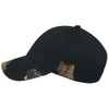 6Y194M Realtree Poly/Cotton Distressed Chino Twill Camo Cap 