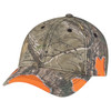 8B193M Enzyme Washed Camo Cap | Fluorescent Orange/ Realtree Xtra®