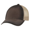 7C647M  Enzyme Washed Soft Nylon Mesh Cap | Washed Brown/ Washed Tan