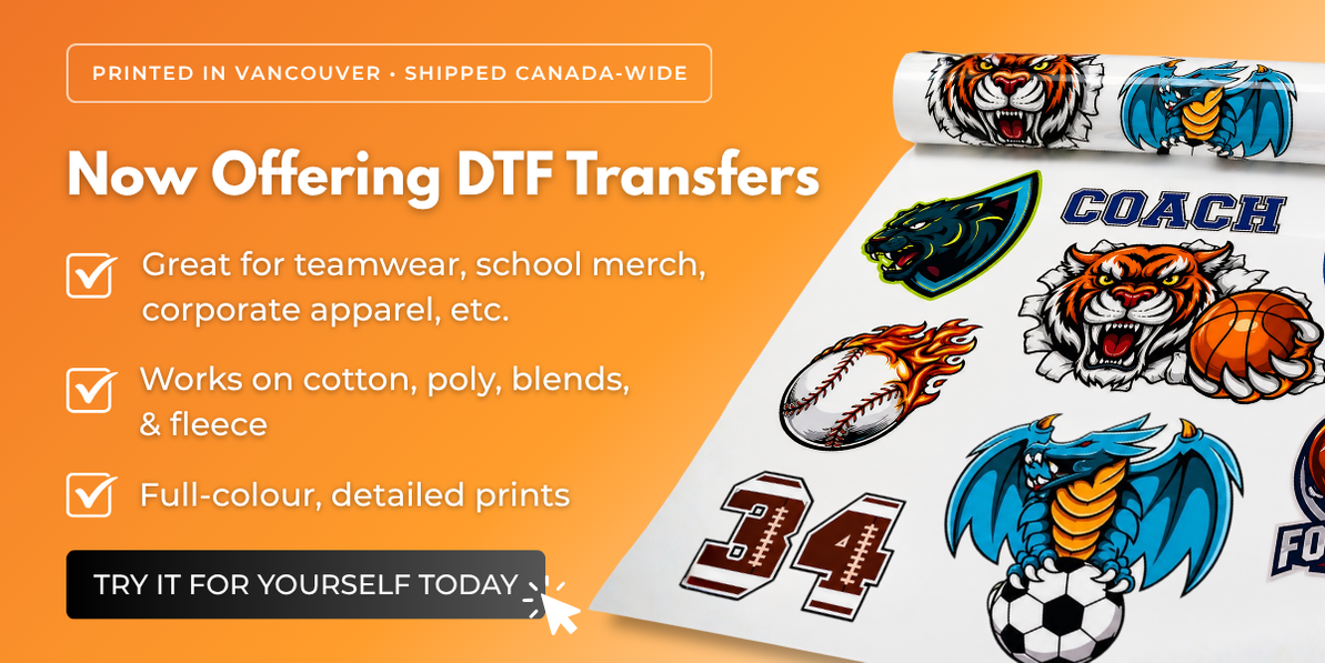 Big News: Sportswear.ca Now Offers DTF Transfers