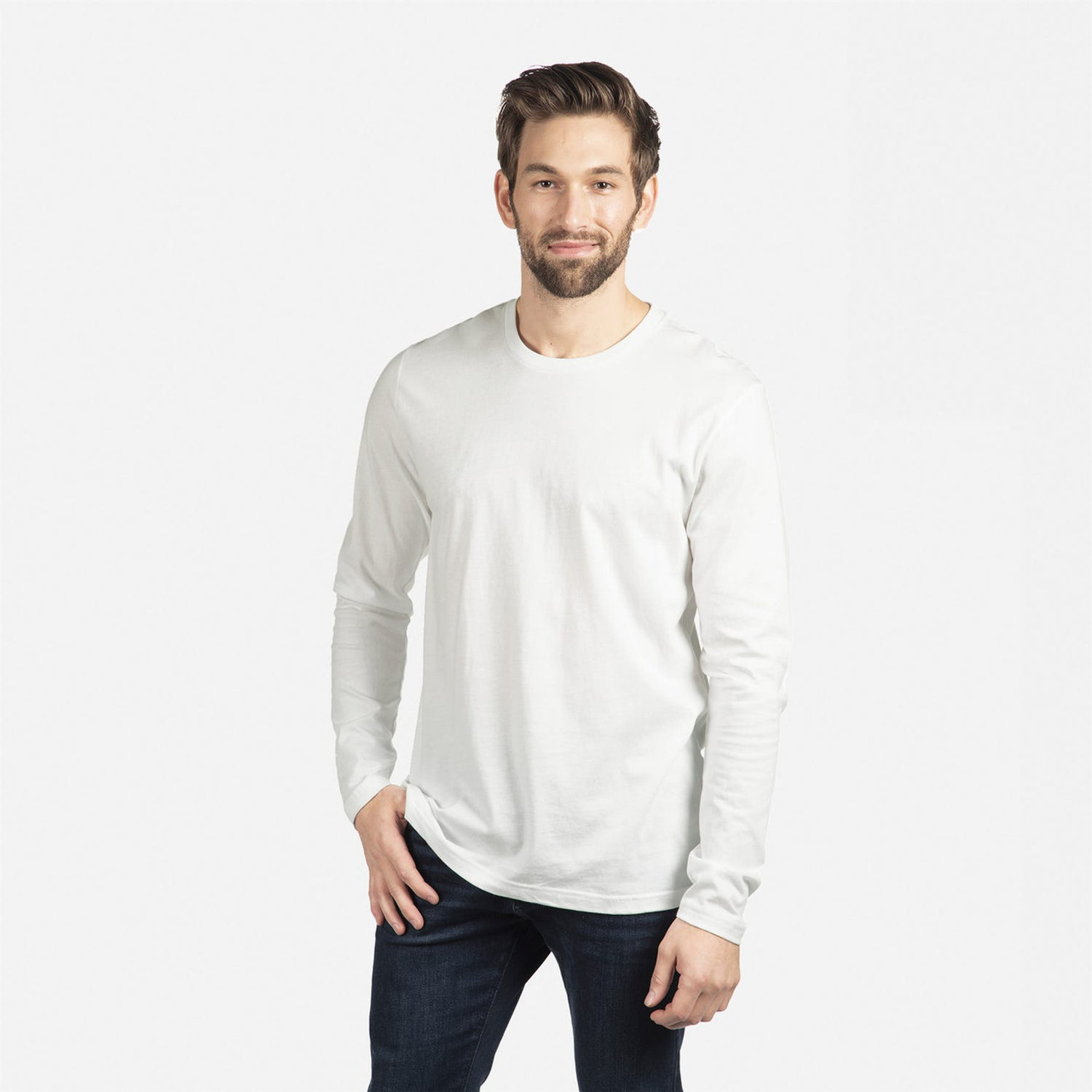 MGA Autumn Long Sleeve T-shirt 2022 黒 Next Level N3601 Men's Premium Fitted Long Sleeve Crew Tee